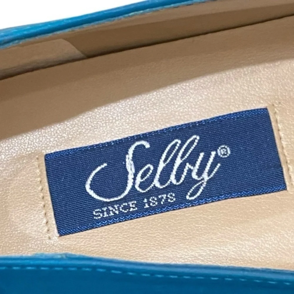 Shelby comfort flex tri-color blues slip on loafer premium leather size 9
